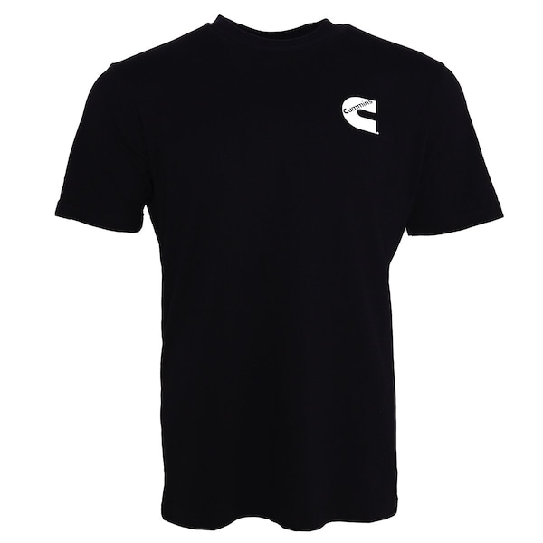 Cummins Unisex T-Shirt Short Sleeve Black Cotton Tagless Tee - Medium CMN4760 - main